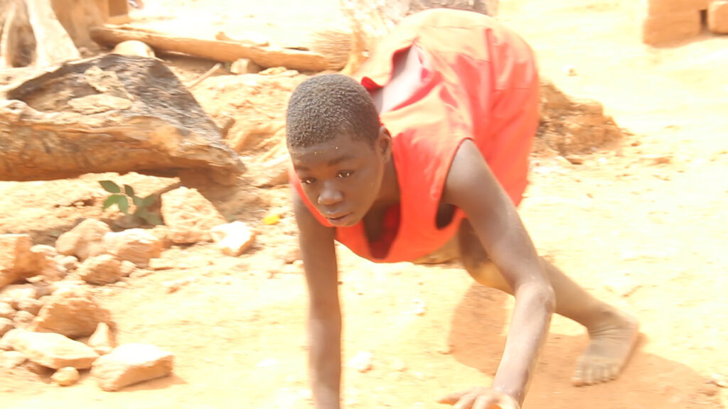 Abraham Nkrumah cries for public assistance after spending all his finances on his two disabled children.