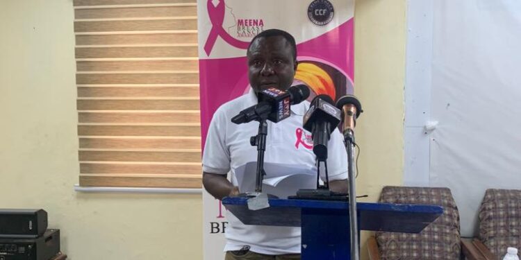 Ibrahim Oppong Kwarteng, MBCF Executive Director took government on over the high cost of breast cancer treatment