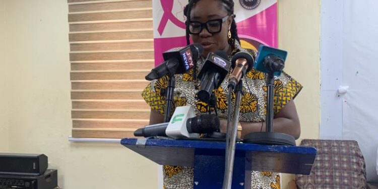 Abena Kumiwaa Osae, a Programmes Officer at the Ministry of Health represented the Minister